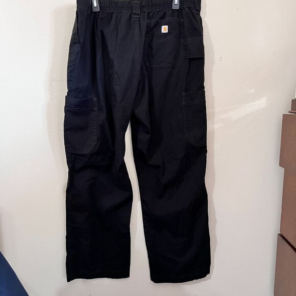 Carhartt Men's Black Cargo Medical Scrubs - Picture 2 of 12